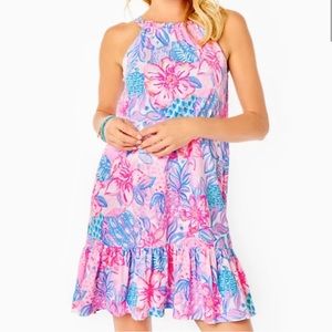 NWT Lilly Pulitzer Saira Dress Style: Pink Isle snappy turtle